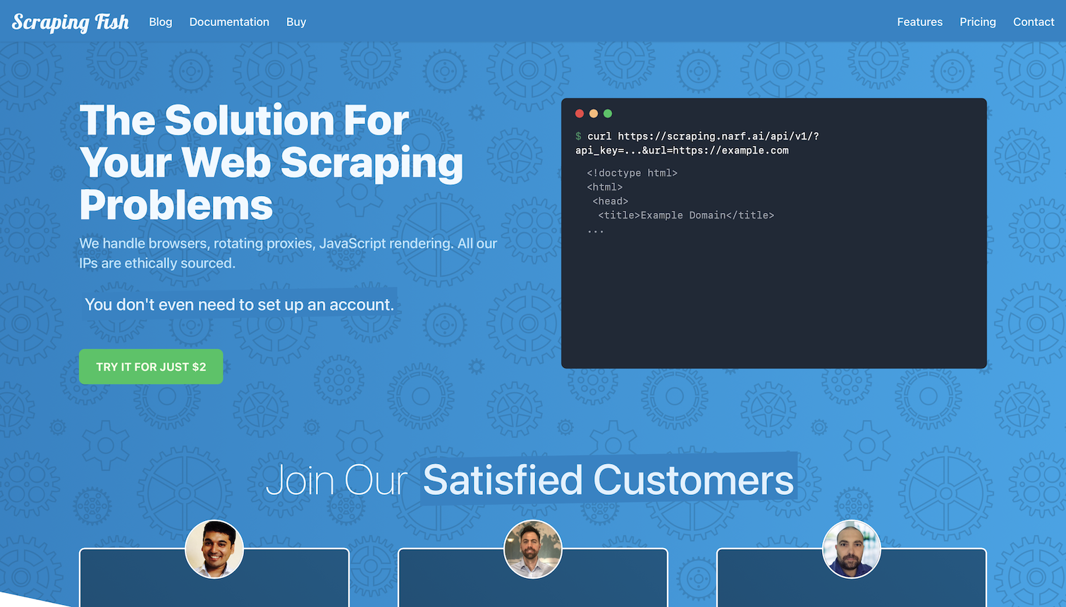 screenshot of Scraping Fish